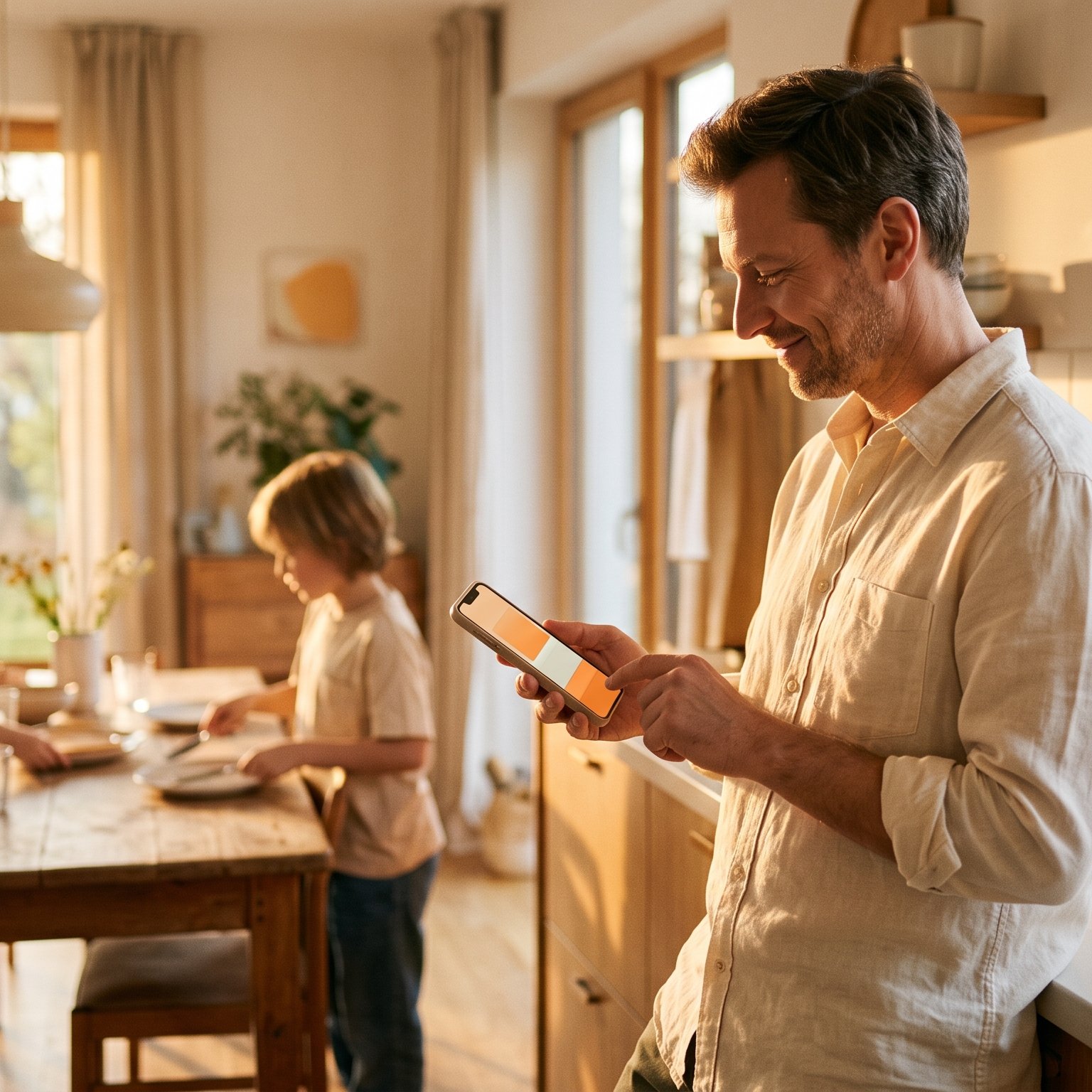 A parent planning the family's week of dinners in MenuLogix